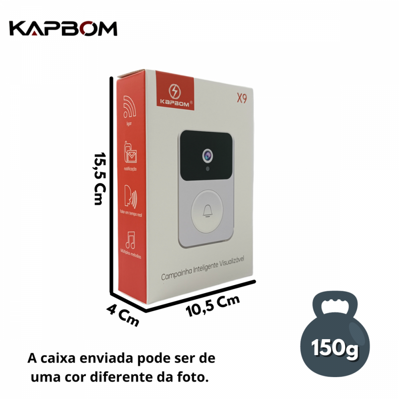 Campainha sem fio com WiFi para exterior