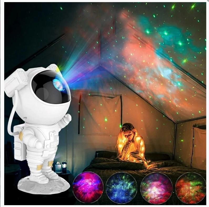 Projetor Astronauta Luz LED Galáxia Estrelas Nebulosa YHY-24