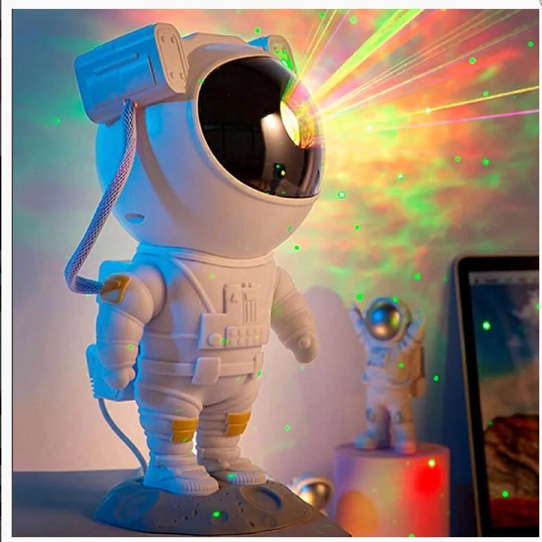 Projetor Astronauta Luz LED Galáxia Estrelas Nebulosa YHY-24