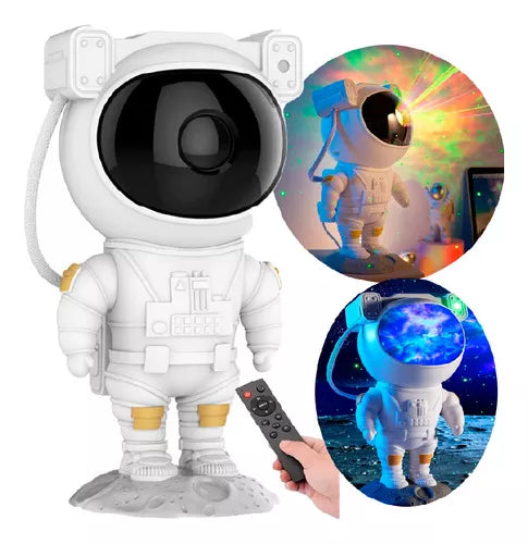 Projetor Astronauta Luz LED Galáxia Estrelas Nebulosa YHY-24