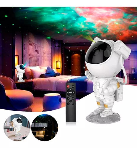 Projetor Astronauta Luz LED Galáxia Estrelas Nebulosa YHY-24