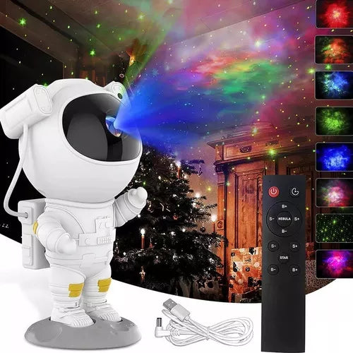 Projetor Astronauta Luz LED Galáxia Estrelas Nebulosa YHY-24