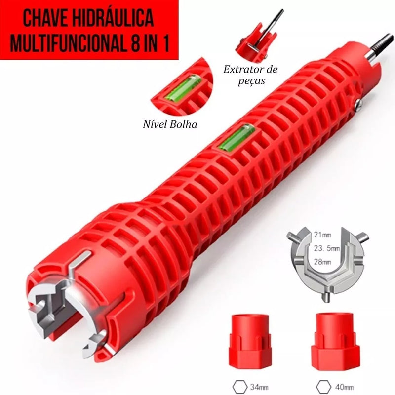 Chave Hidráulica Multifuncional 8 em 1